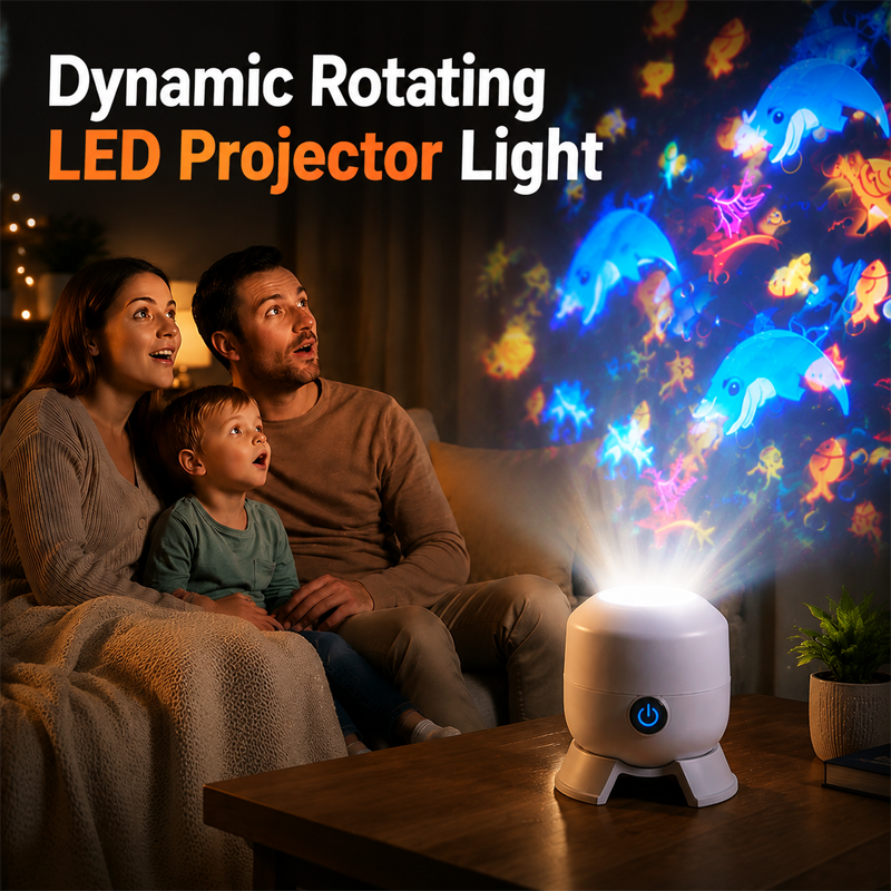 🔥Hot Sale🔥 Aovego® Dynamic Rotating LED Projector Light