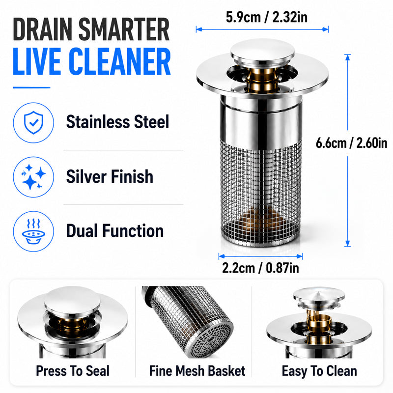 🚰 Vodlan™ Stainless Steel Floor Drain Filter