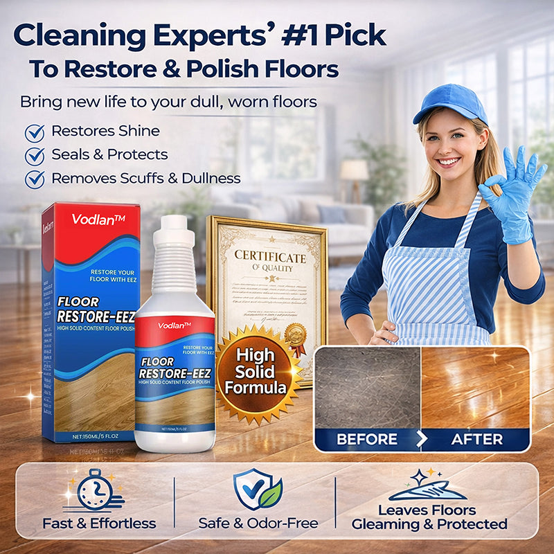 🪵✨Vodlan™ Floor Restorer – Fast-drying, non-toxic shine.