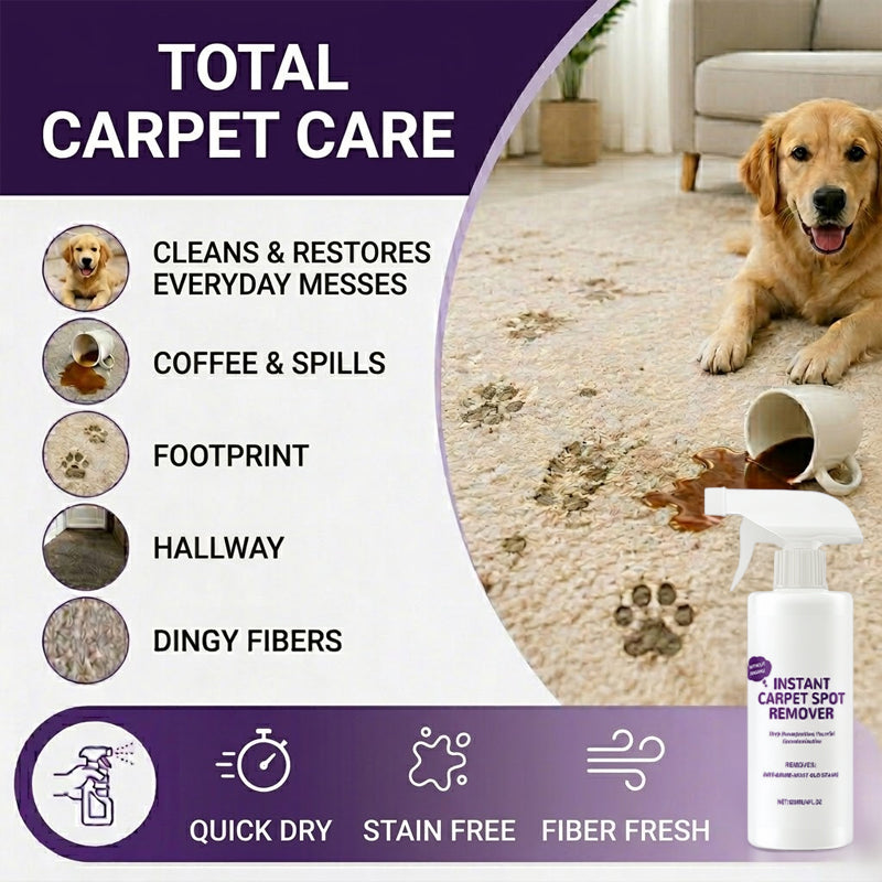 Vodlan™ Instant Carpet Stain Remover Spray – Fast-Drying Foam Cleaner