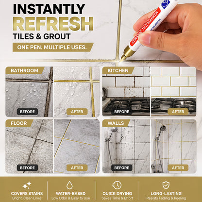 🖌️Vodlan™ Anti-Mould & Waterproof Joint Pen for Ceramic Tiles!