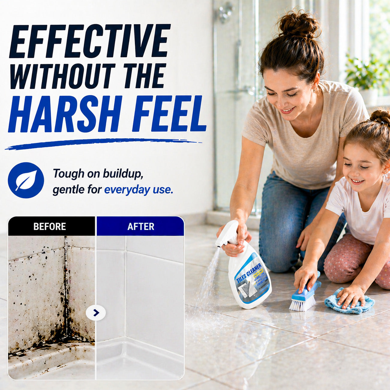 💦Vodlan™ Tile & Grout Cleaner Spray – Remove Deep Stains & Restore Clean Surfaces