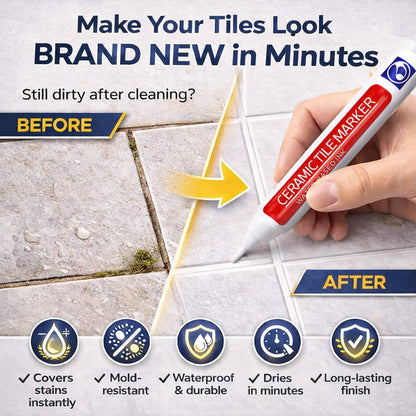 🖌️Vodlan™ Anti-Mould & Waterproof Joint Pen for Ceramic Tiles!