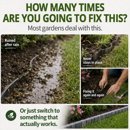 🌿✨Vodlan™ Stone-Look Edging Fence - Garden Edges That Stay Clean🏡♻️