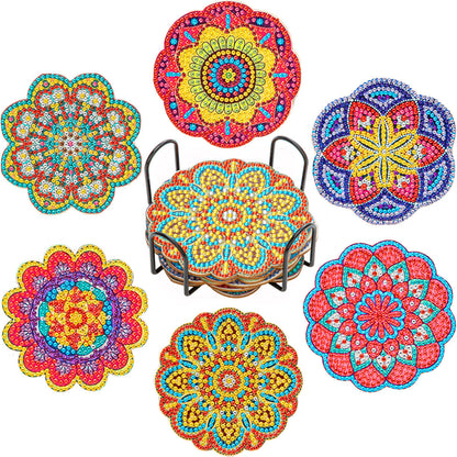 Vodlan™ DIY Diamond Painting Coaster Kits (Set of 6)