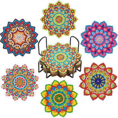 Vodlan™ DIY Diamond Painting Coaster Kits (Set of 6)