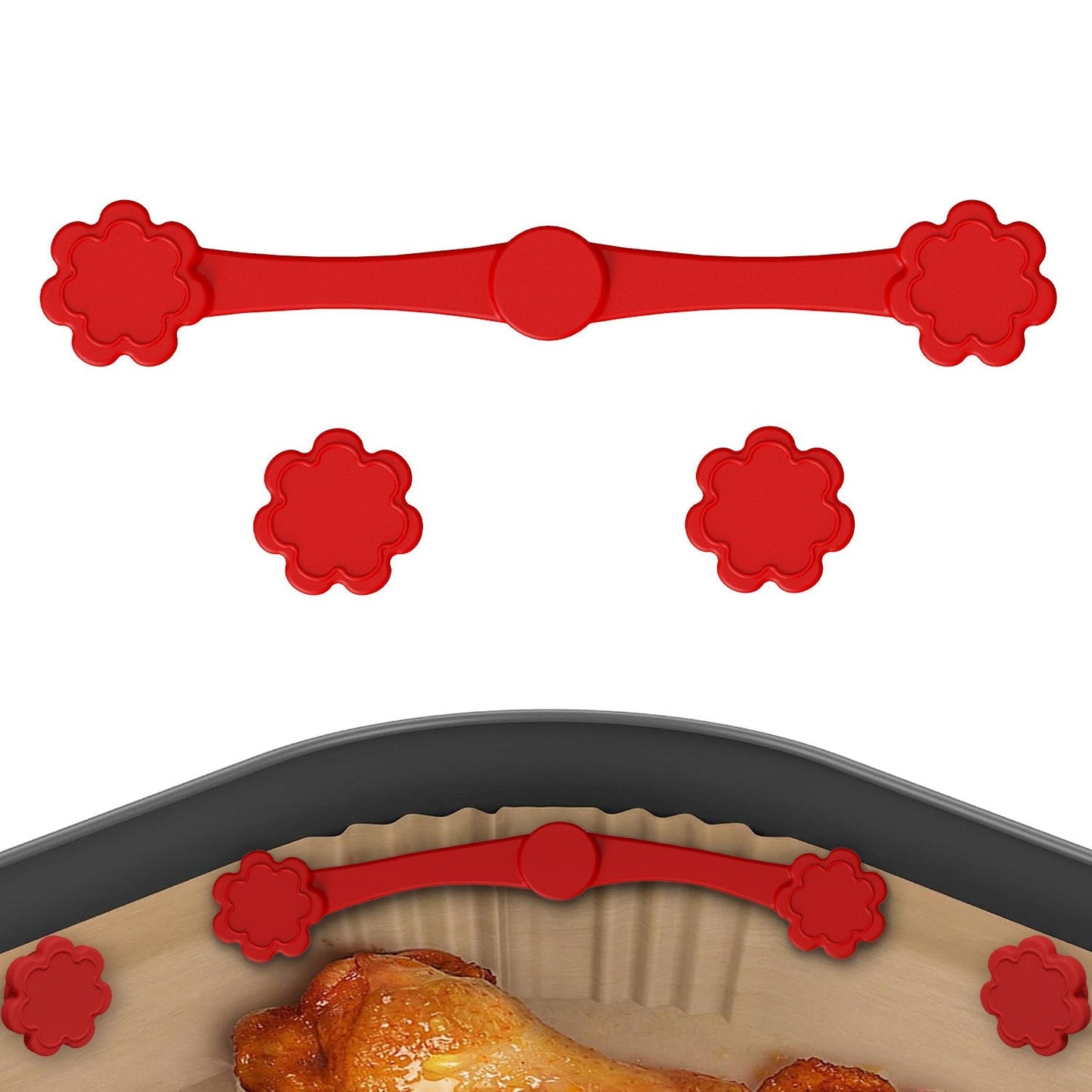 Vodlan™ LinerLock™ | Magnetic Air Fryer Safety Clips