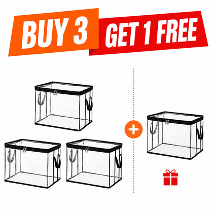 ⏰🔥LIMITED TIME 50% OFF! 🏠 Transparent Large-Capacity Dustproof & Moisture-Proof Storage Bag – Perfect for Clothes, Toys, Books & More ✨