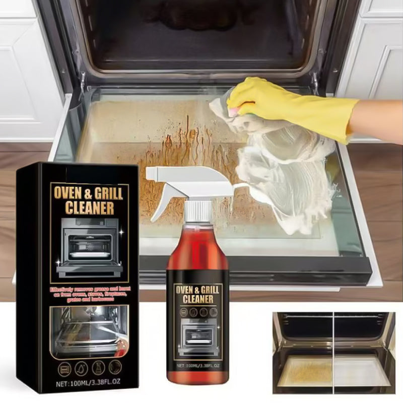 ✨Vodlan™ Oven & Grill Cleaner Spray – Dissolves Grease in 5 Mins, No Scrubbing & Eliminates Odors