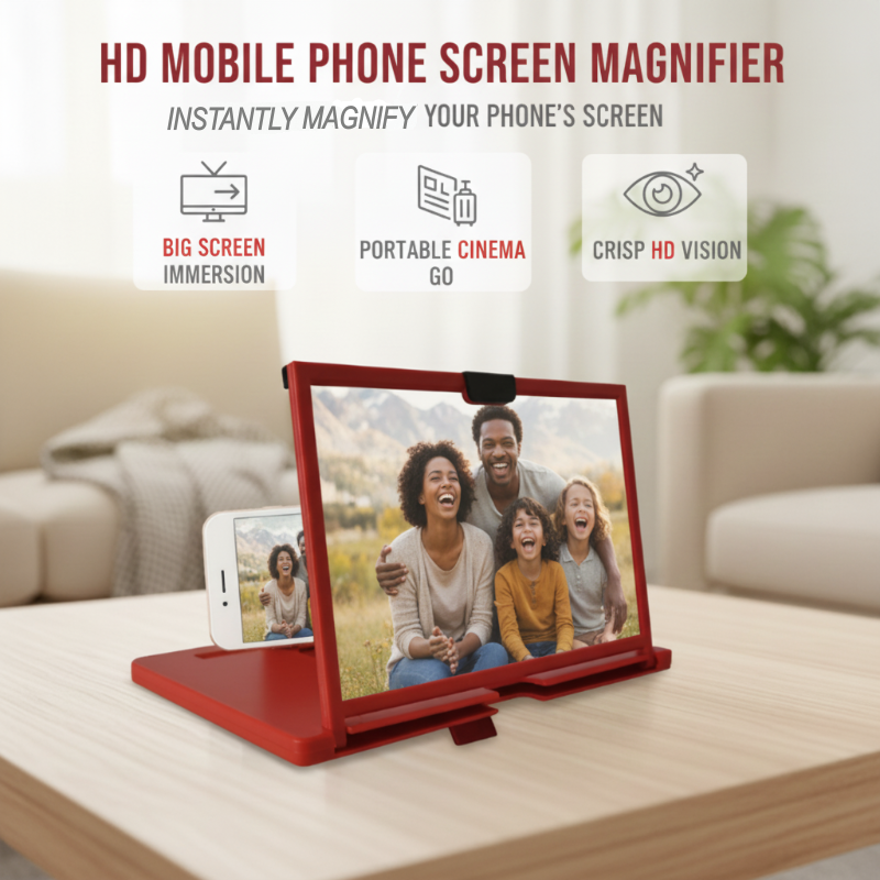 Vodlan™ HD Phone Magnifier for Easier Viewing ✨ Ease Eye Strain, Make Screen “Bigger”