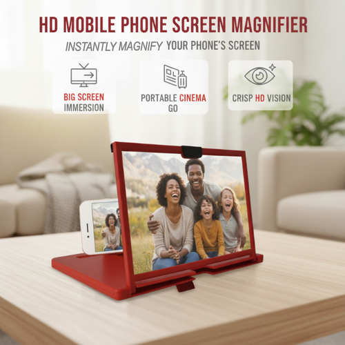Vodlan™ HD Phone Magnifier for Easier Viewing ✨ Ease Eye Strain, Make Screen “Bigger”