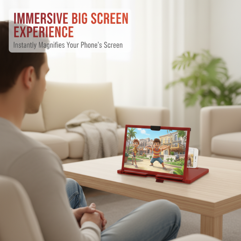 Vodlan™ HD Phone Magnifier for Easier Viewing ✨ Ease Eye Strain, Make Screen “Bigger”