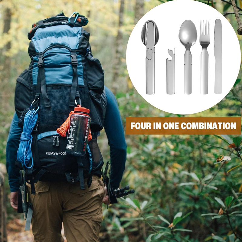Vodlan™ Pocket Kitchen 4-in-1 Stainless Steel Cutlery Set